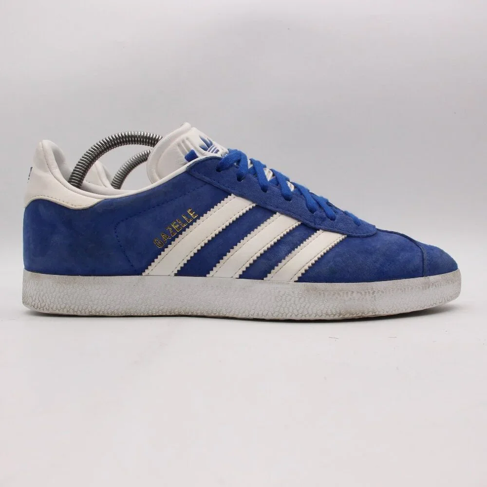 Adidas Gazelle Royal Women's Size 9 Blue/White Suede Casual Sneakers BA9602
